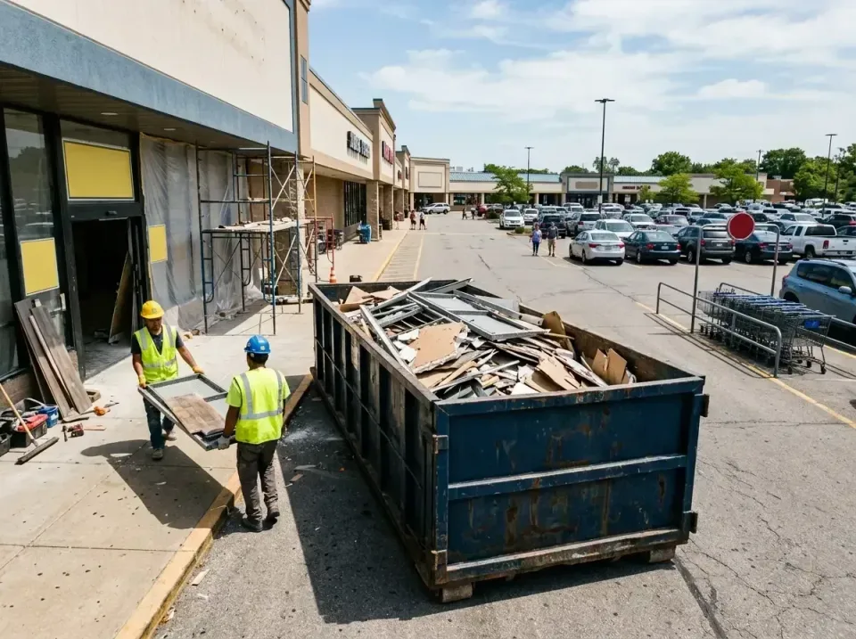 retail-store-renovation-debris-003 — frequently asked questions, Roll-off Dumpster Rentals in West Frankfort, IL